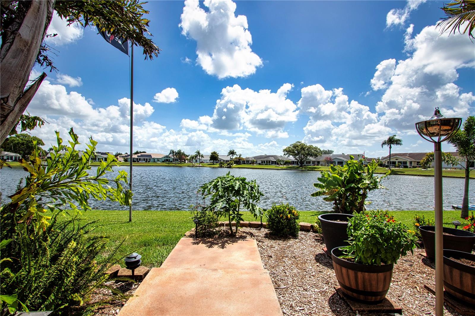 Property line extends into lake