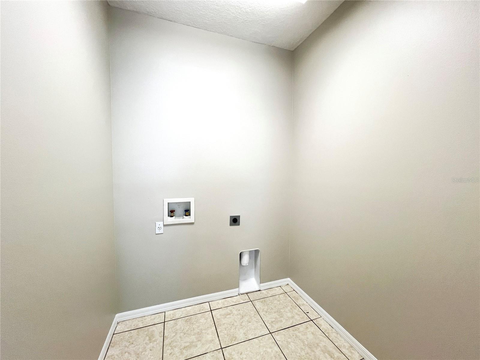 Large inside laundry room