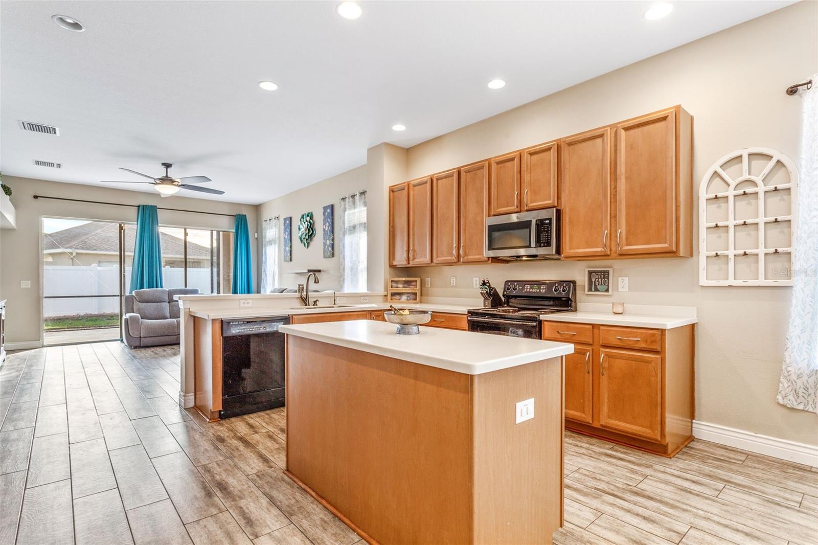 Kitchen view from dining area