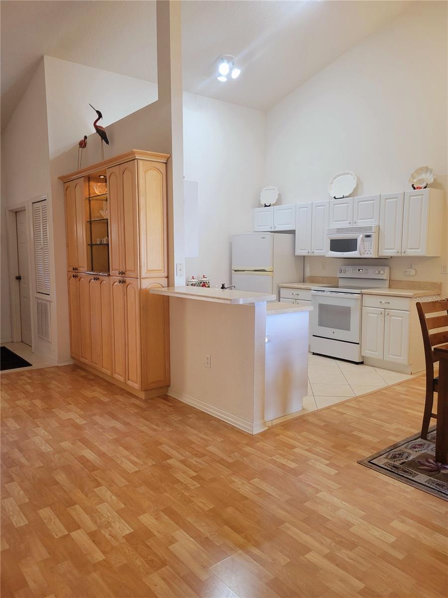 Open Floor Plan with planer shelves