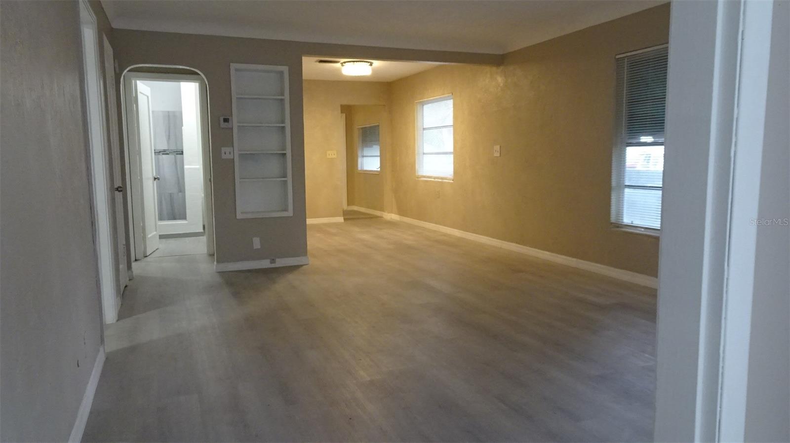 Living room looking towards dining room.