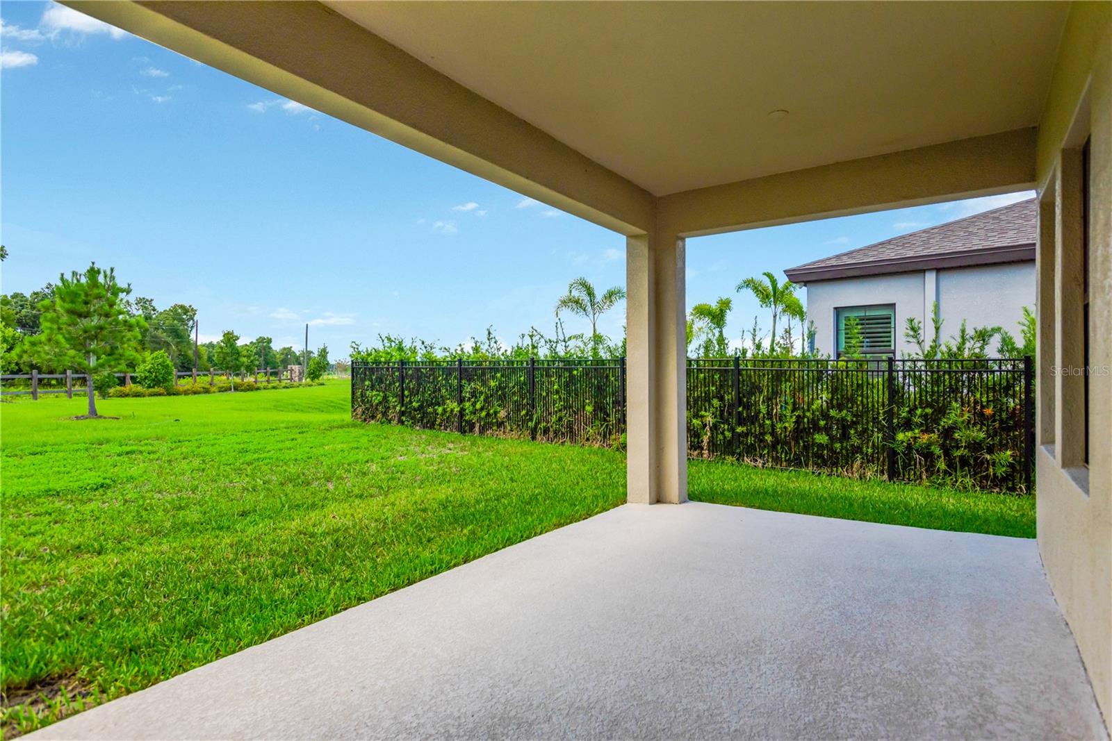 Plenty of room for outdoor entertaining and protected from the rain.