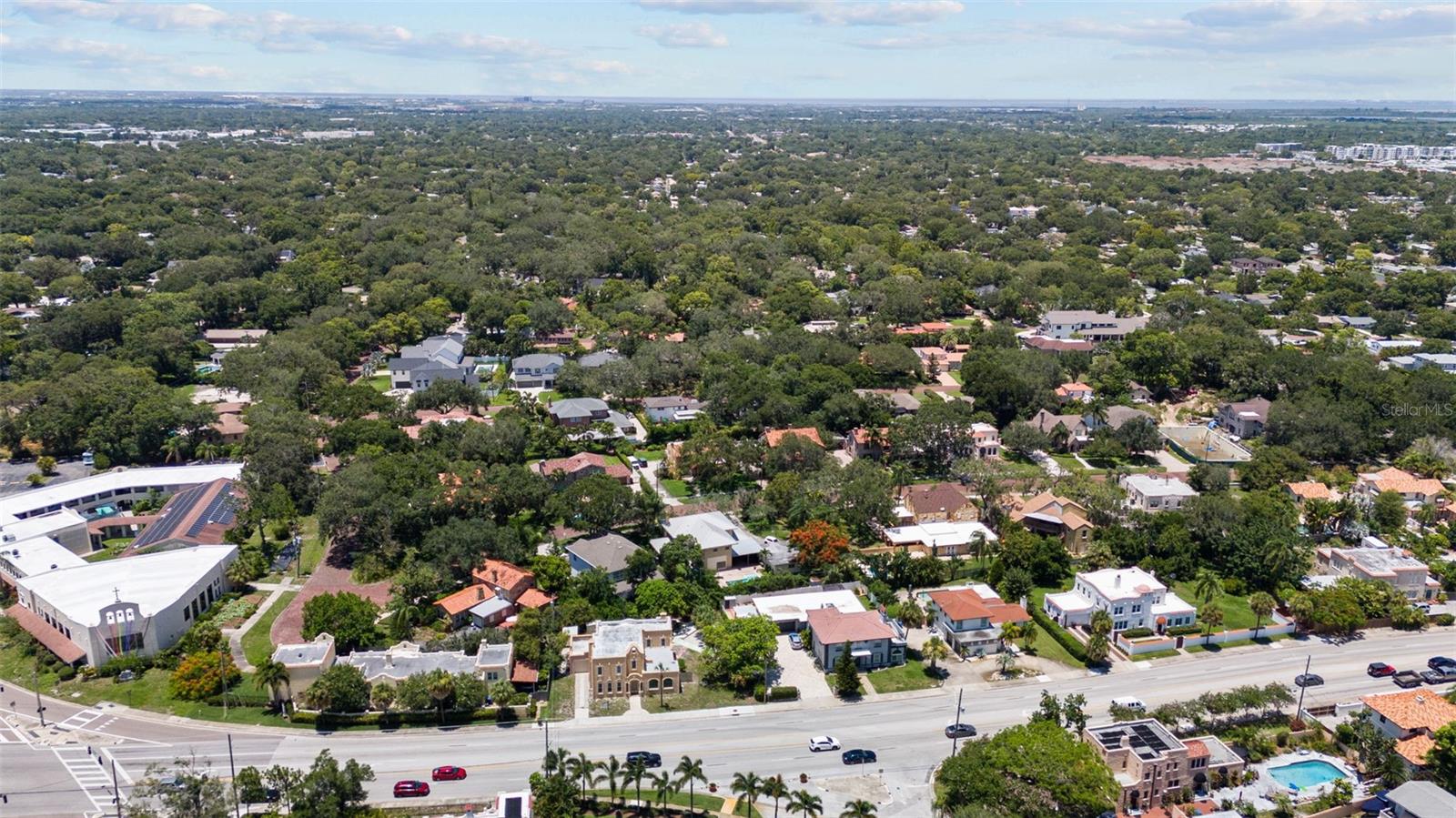 Northern aerial view