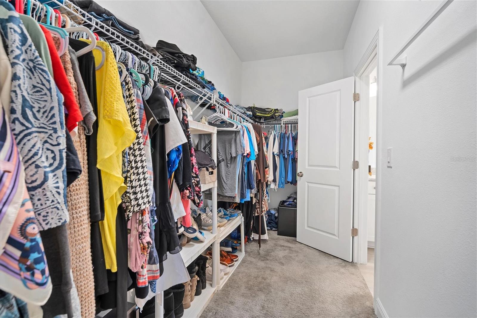 Walk in closet - 2nd entry to laundry room!