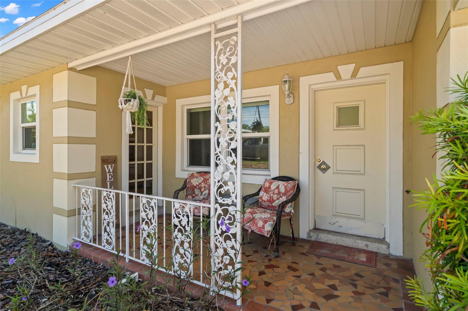 Covered front patio