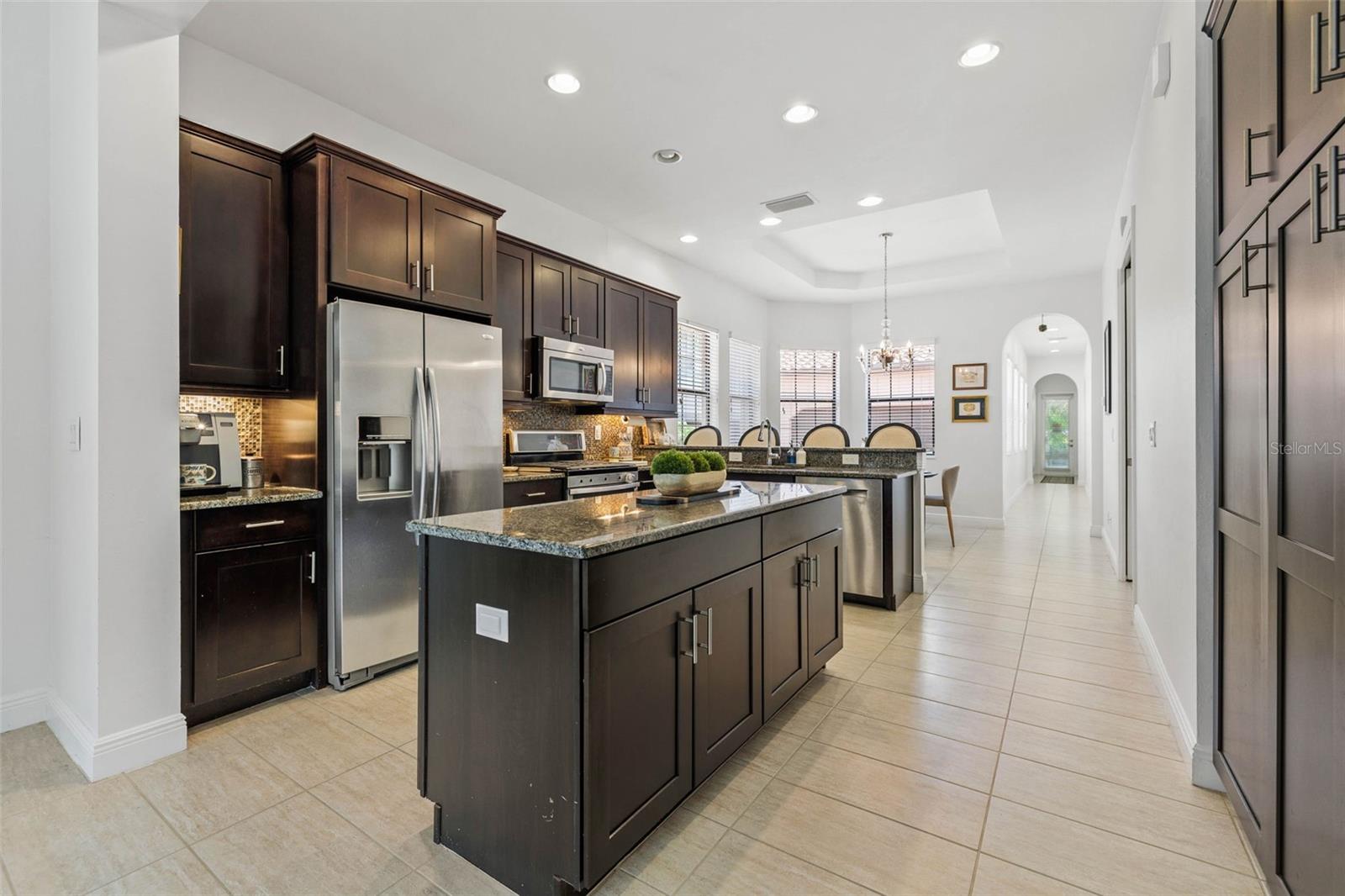 Kitchen with island