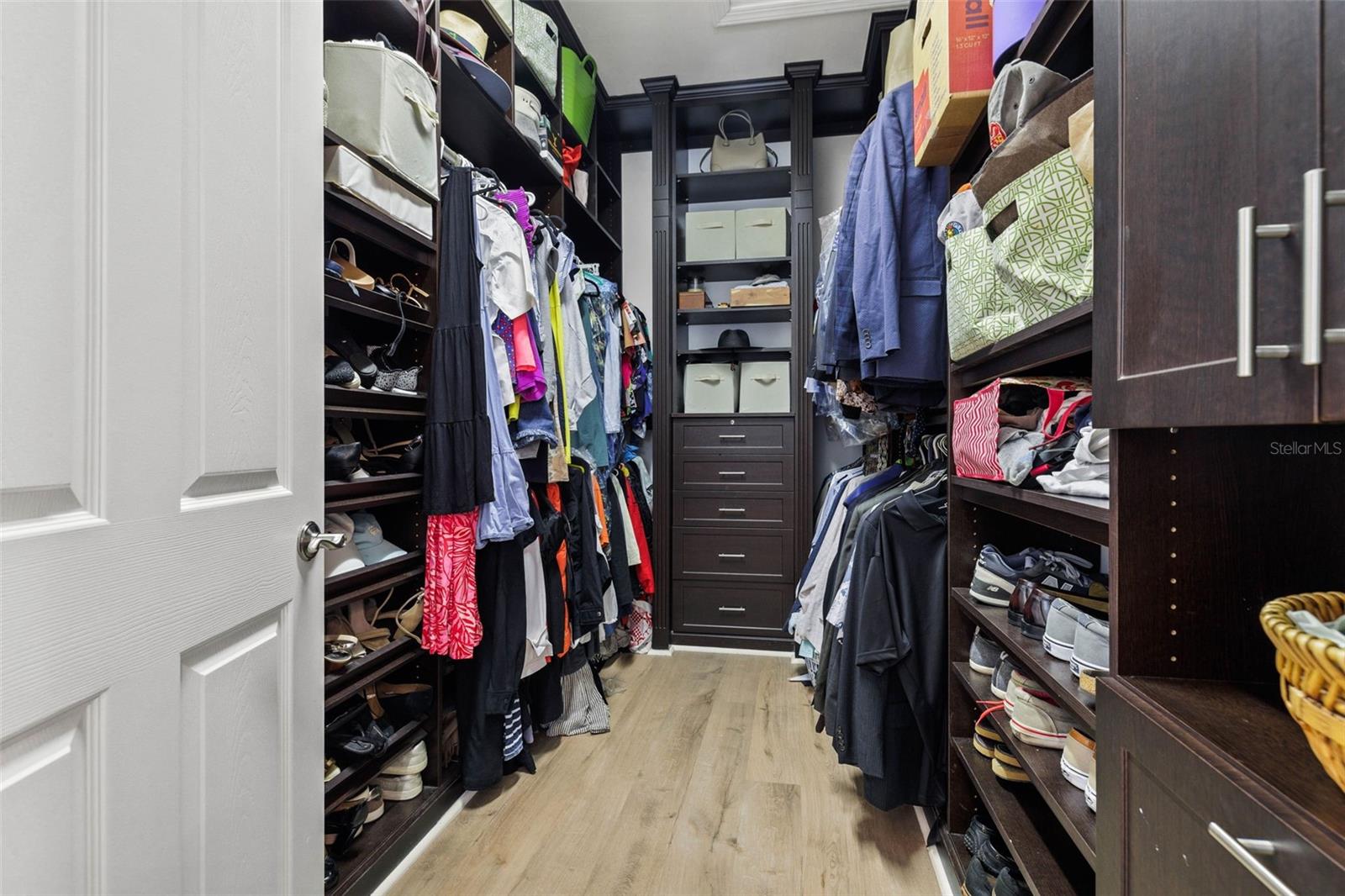 Large Walk in Closet high ceilings