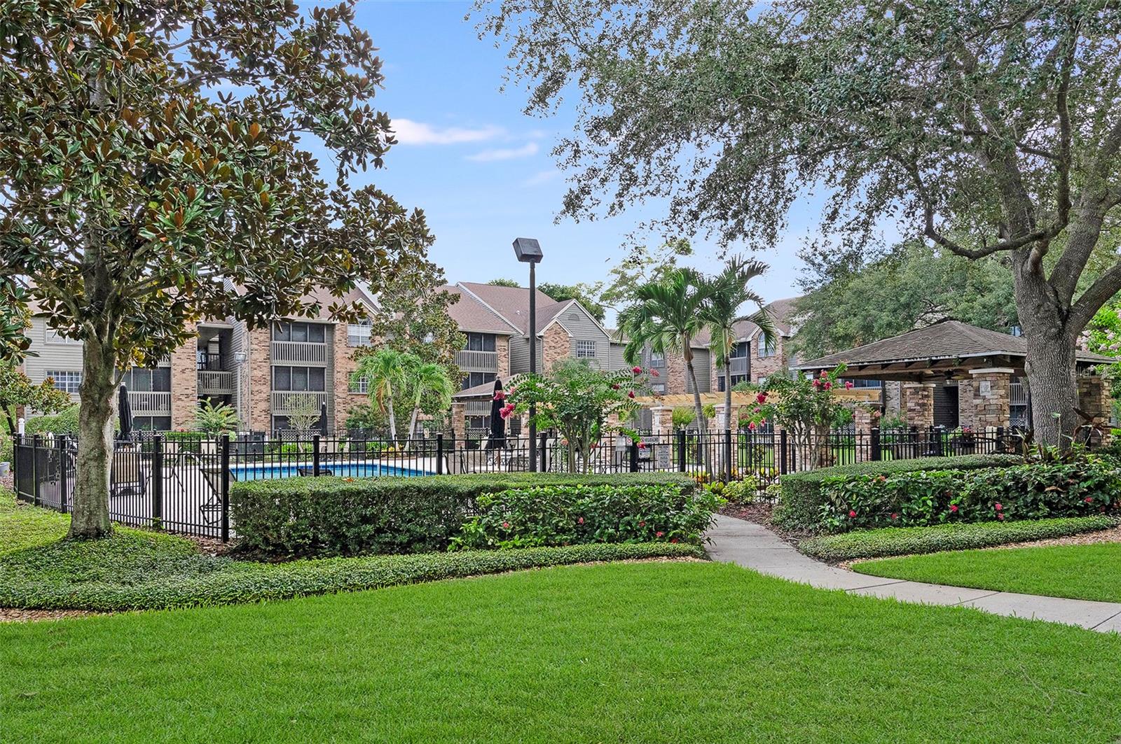 Well Manicured Courtyard Area Just Outside Your Door