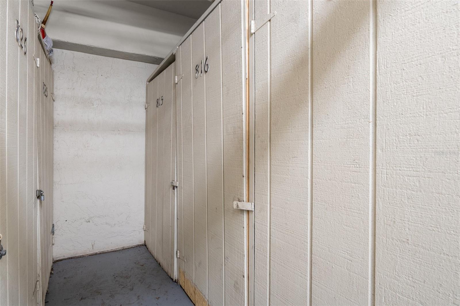 Assigned storage locker