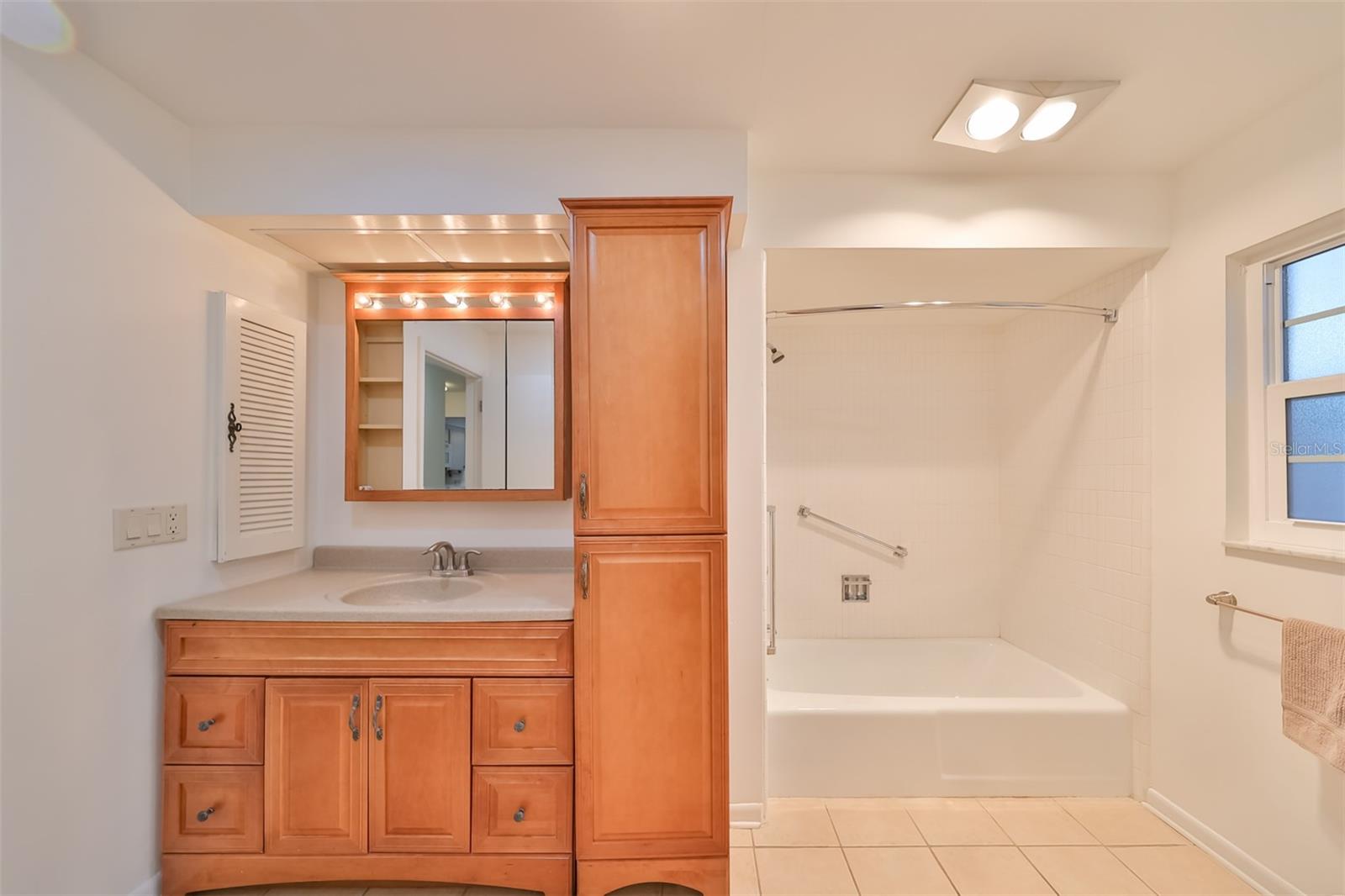 Renovated Secondary Bathroom.