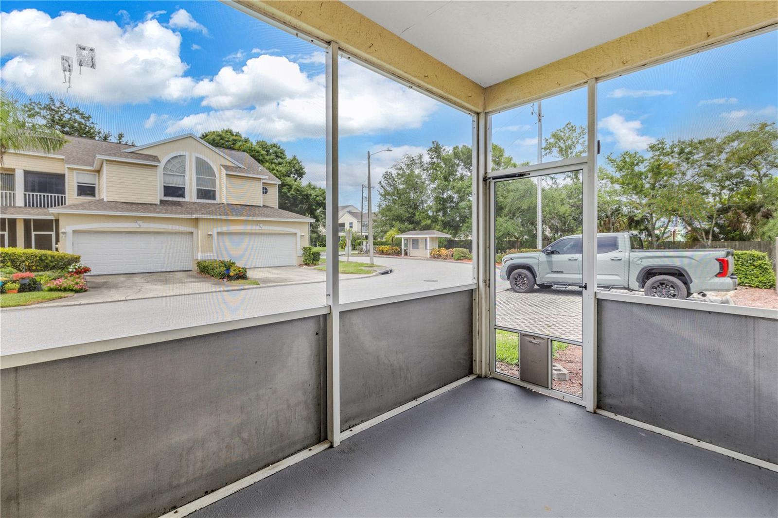 Porch outside of the 1st floor master