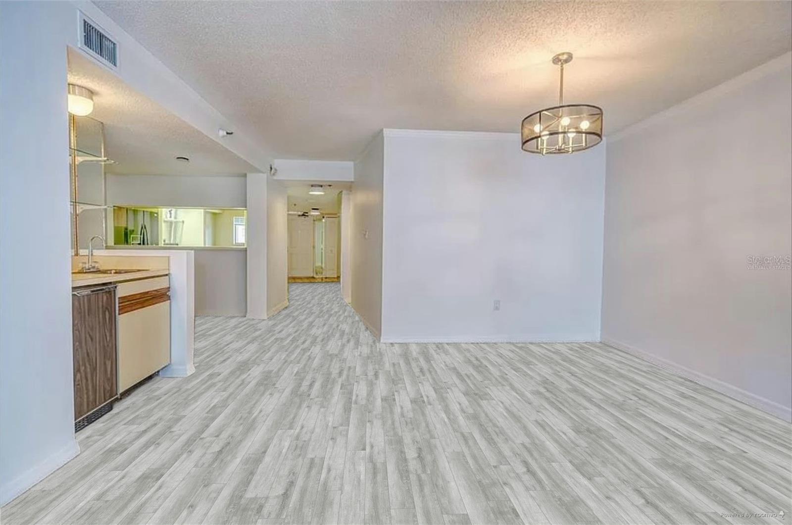 Virtually staged flooring