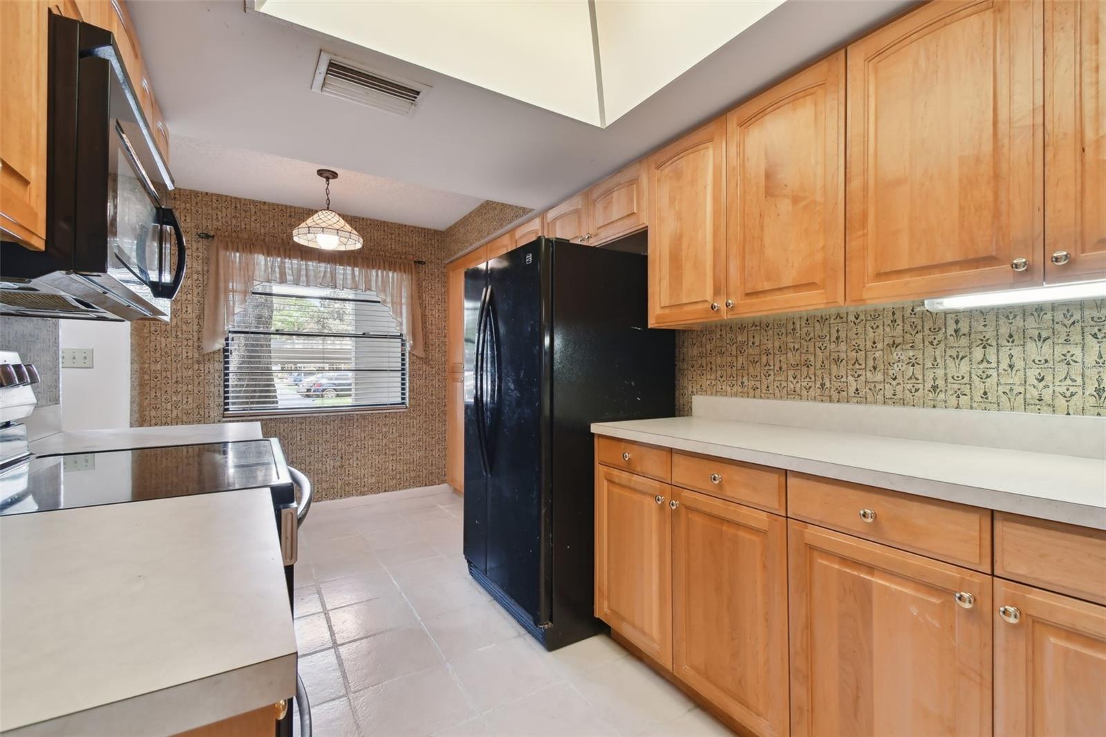 Eat in breakfast area with window in kitchen