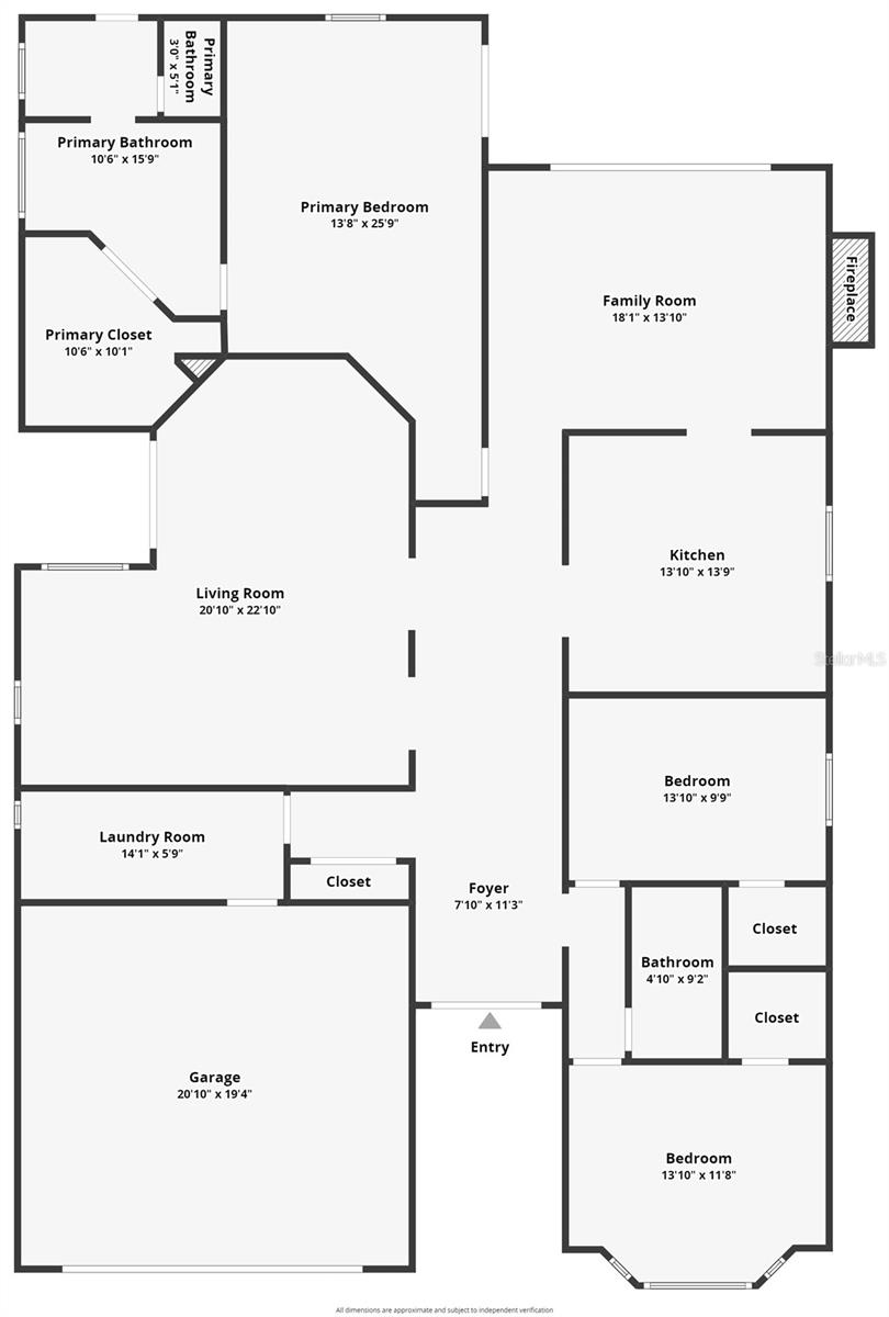 Zillow Walk Thru generated floor plan