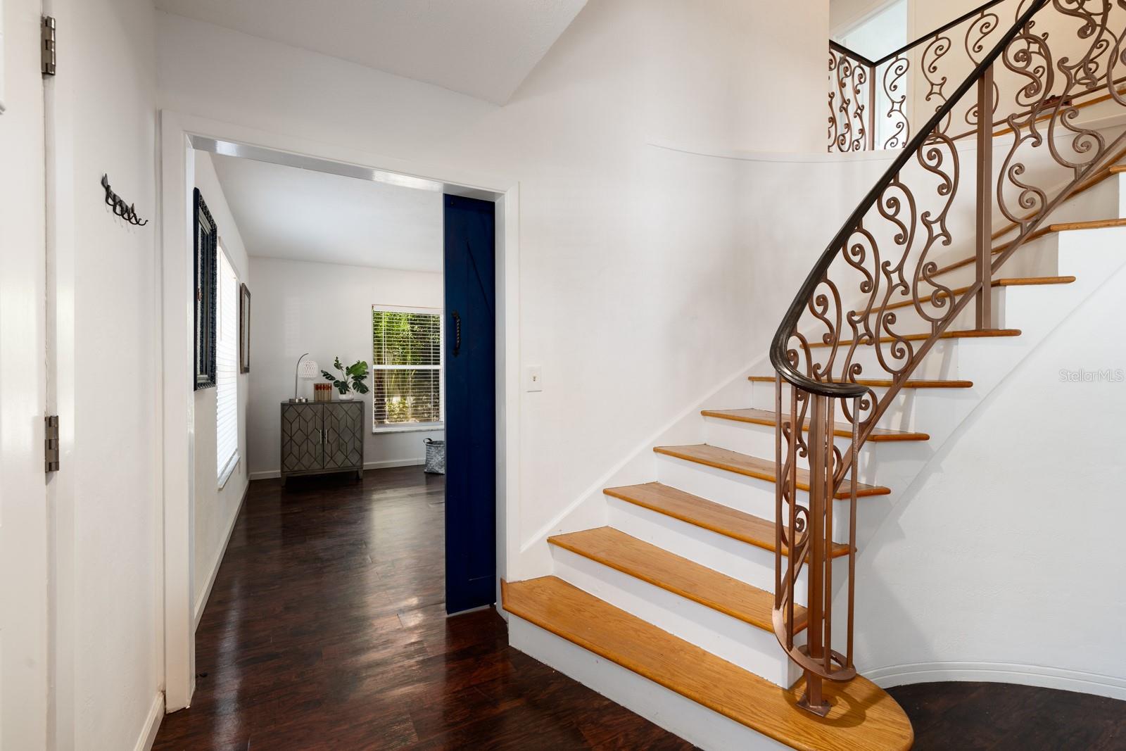 View into TV Room/Family room from the front door