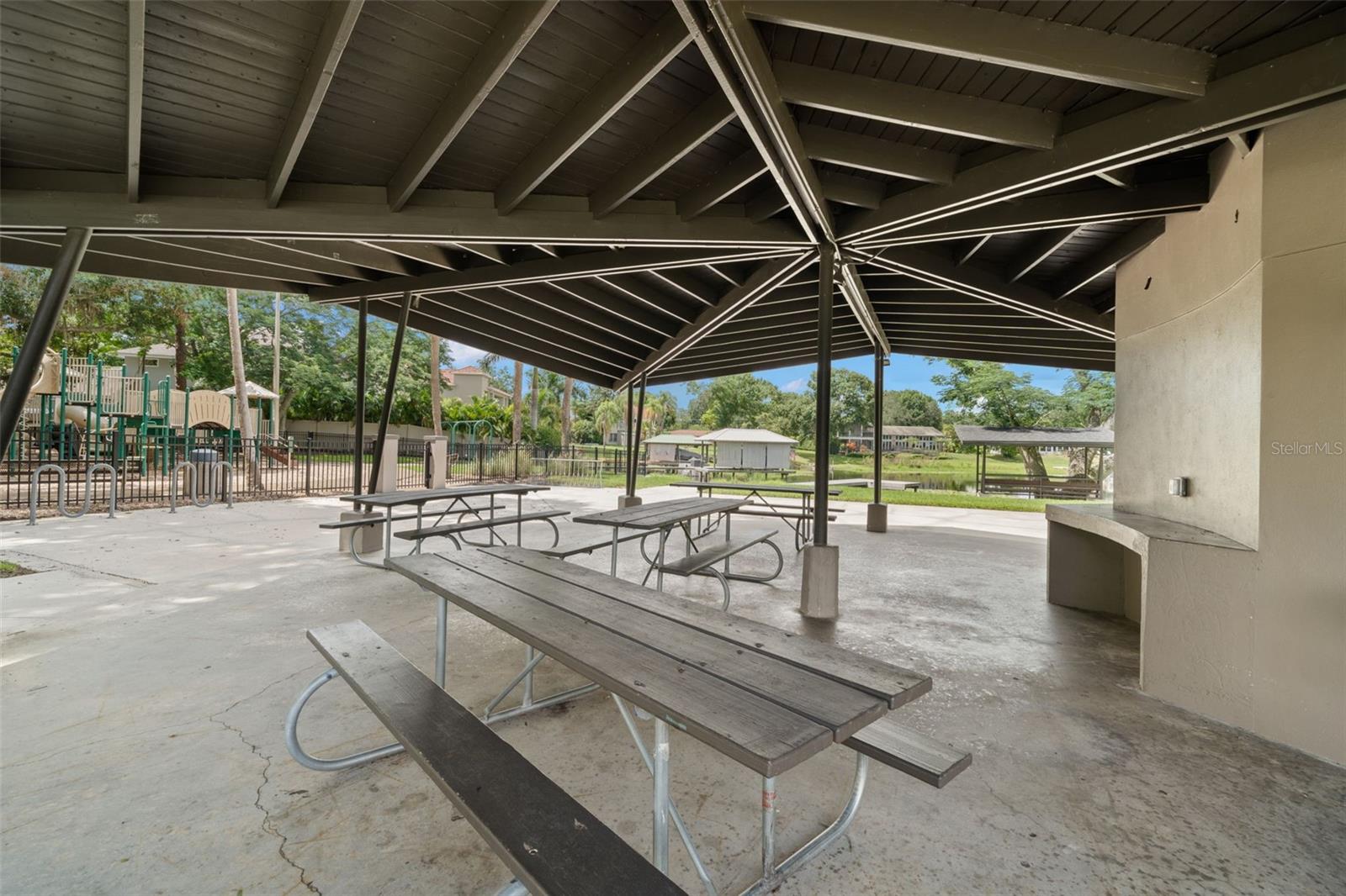 Community pavilion, great for family gatherings.