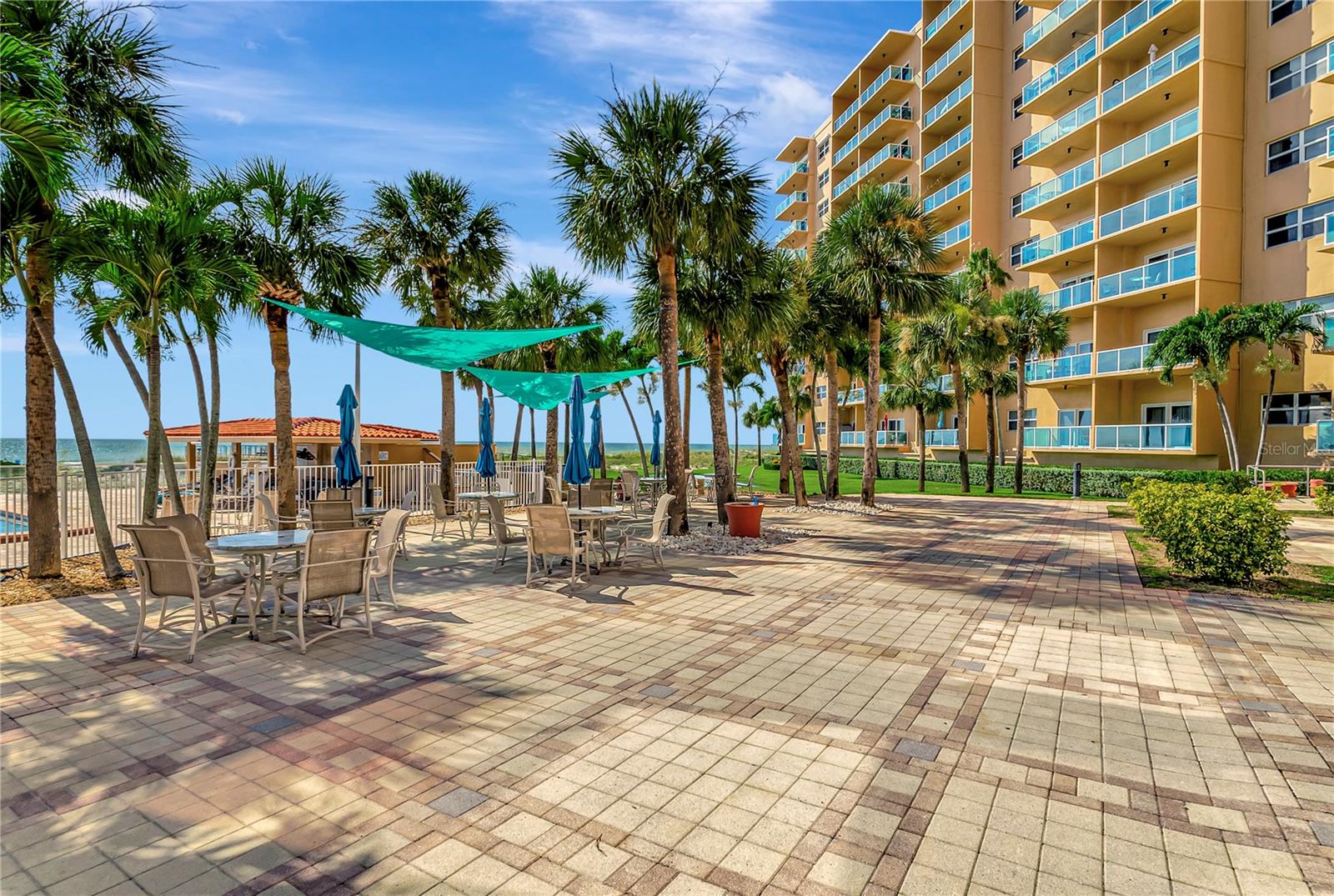 Outdoor dining area