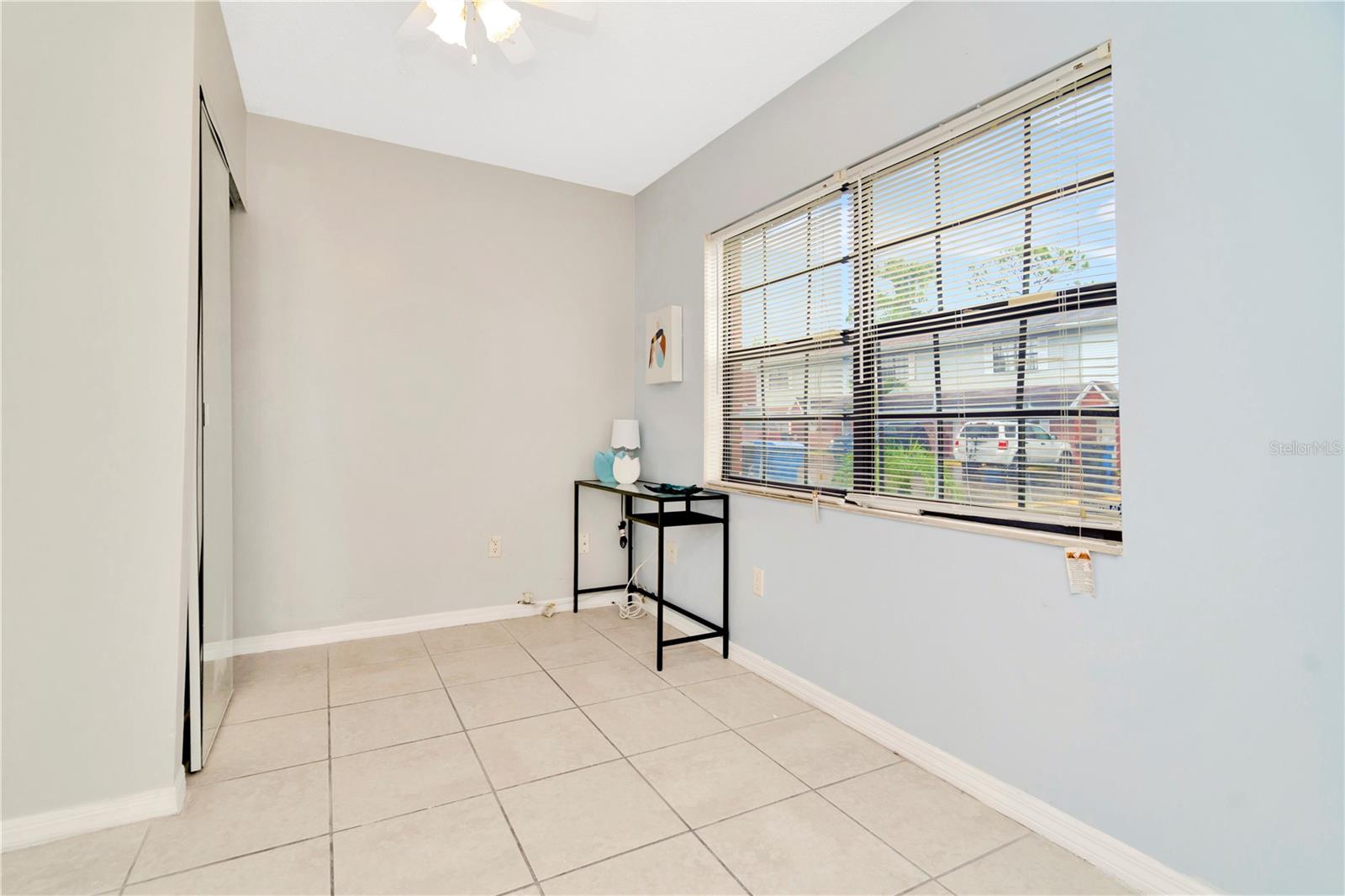 Flex space with closet can be used as a bedroom