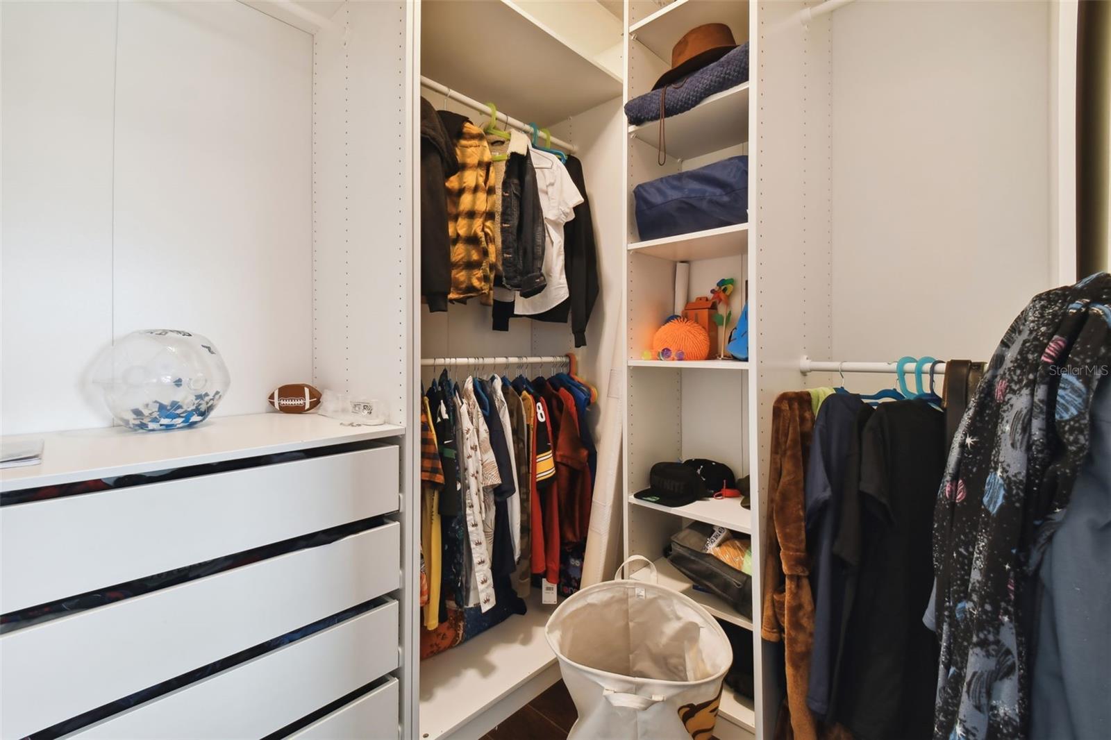 Custom built closet