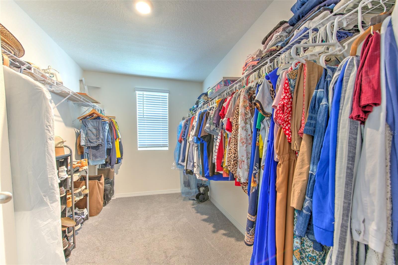 Primary walk-in closet