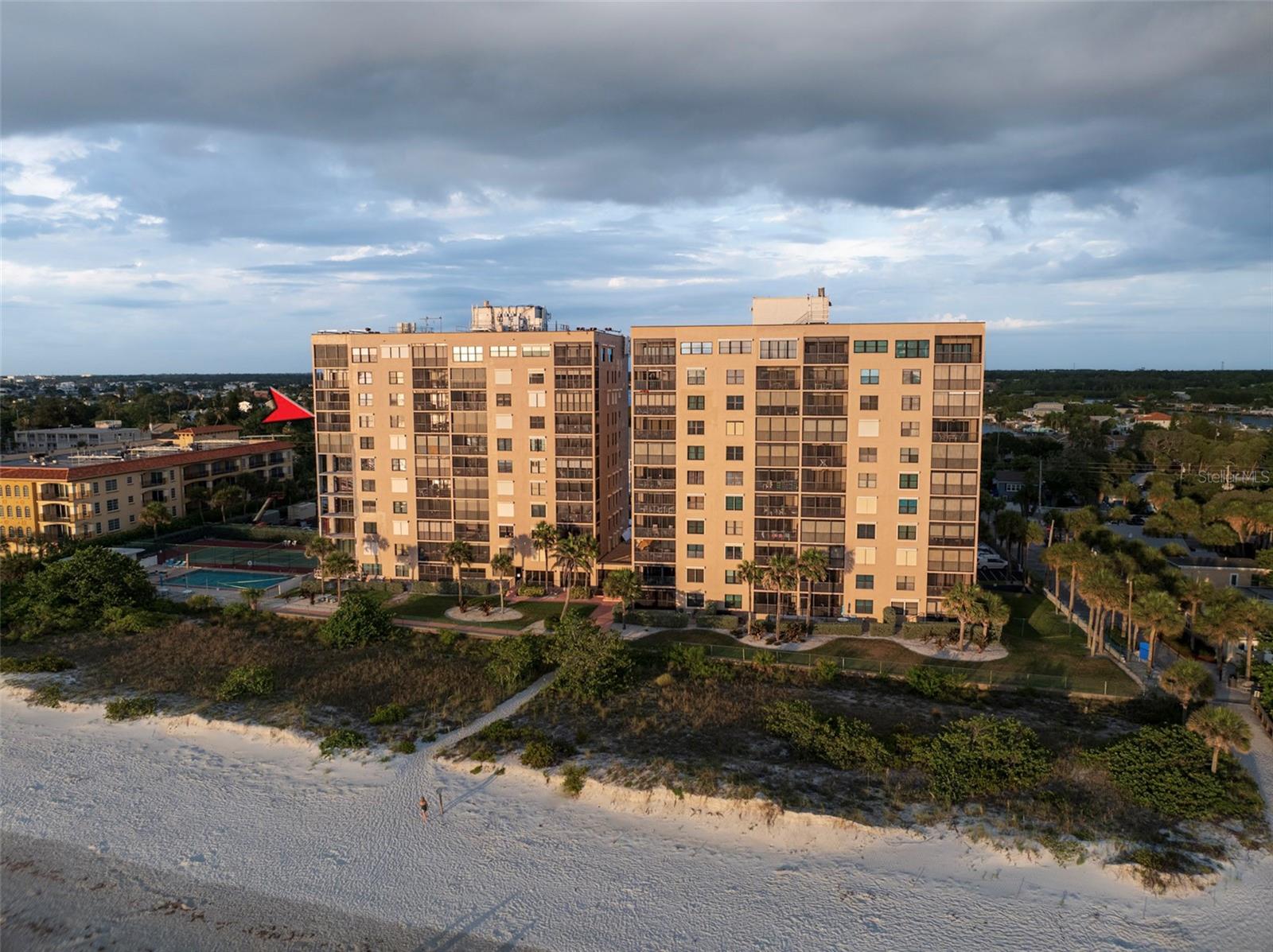 With over 400 foot of beach, there is plenty of area to relax by the shoreline or at the pool.