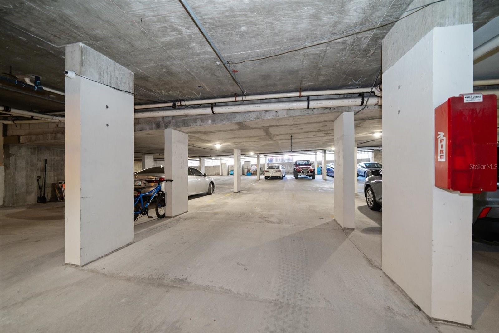 Under building parking spot