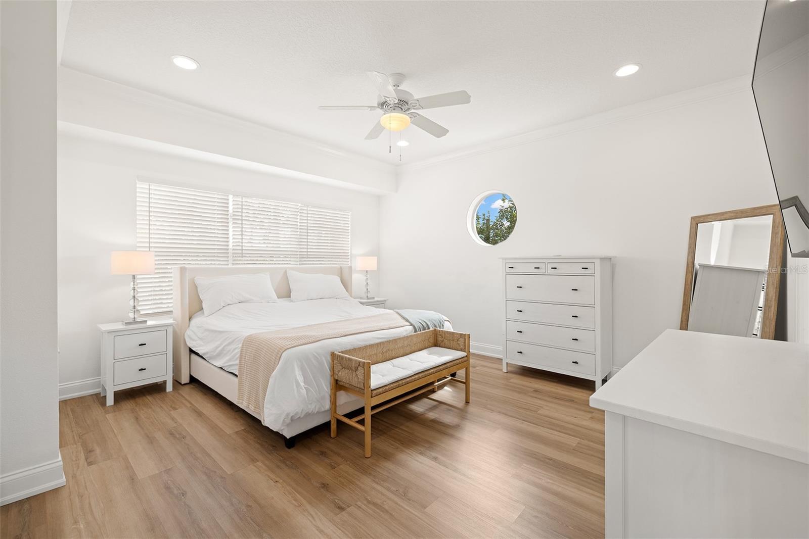 Spacious master bedroom