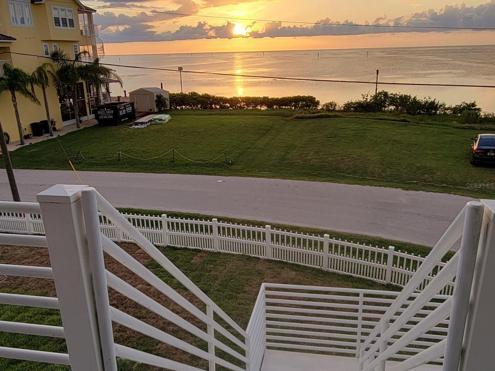 From the front of the home