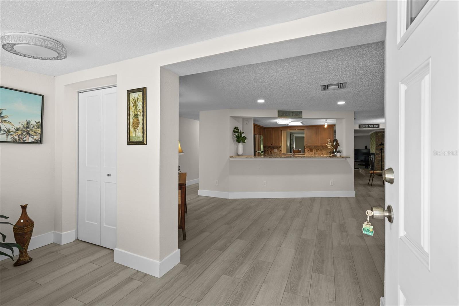 Spacious Entryway with closet