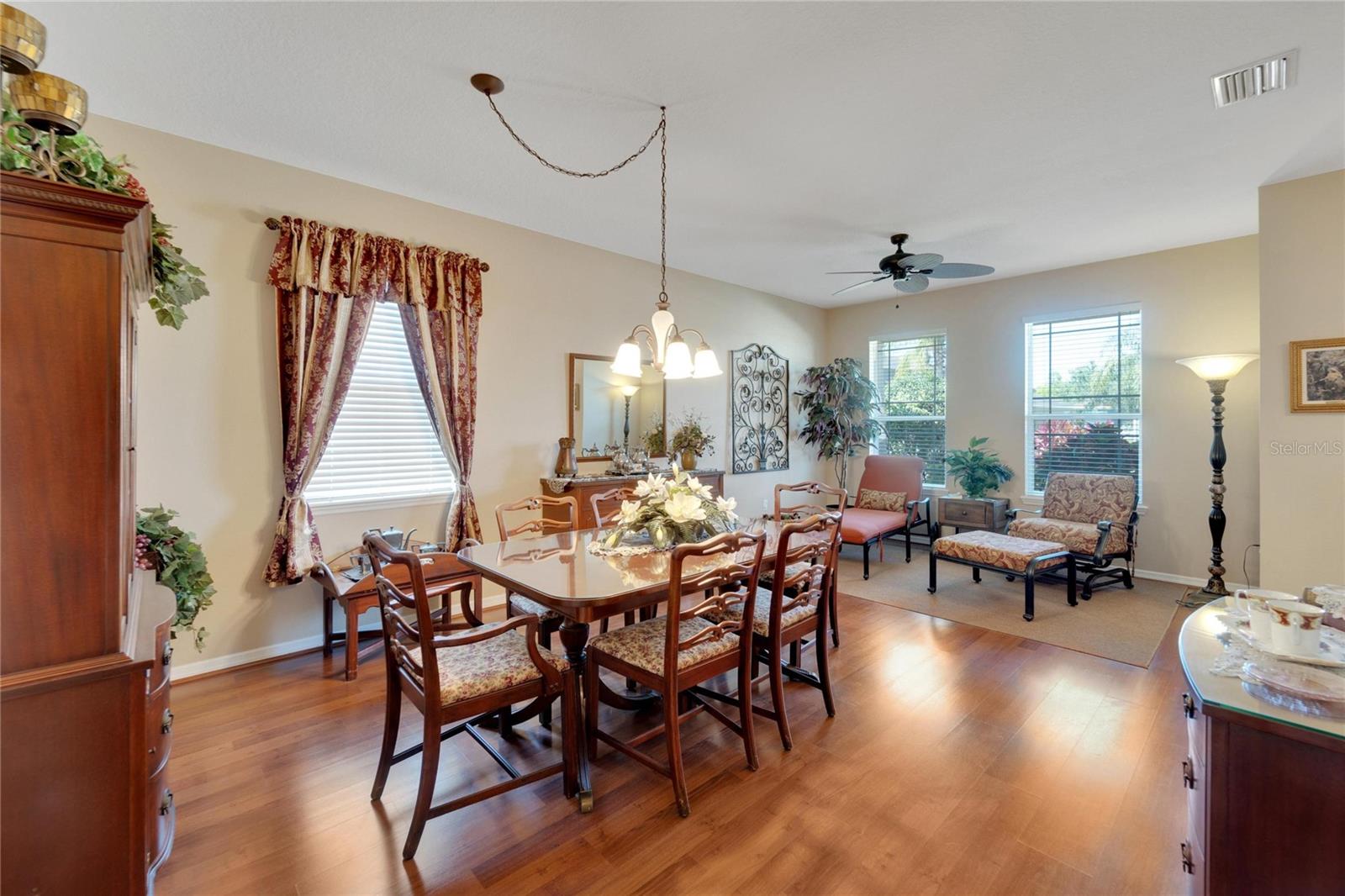 living room and dining room combo