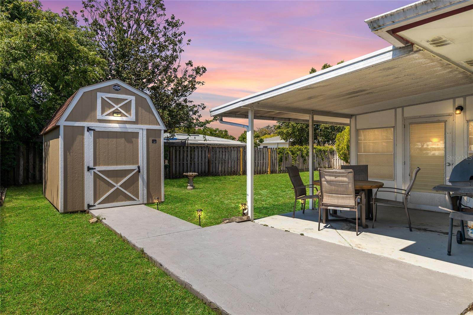 Back of House / Patio / Yard / Shed