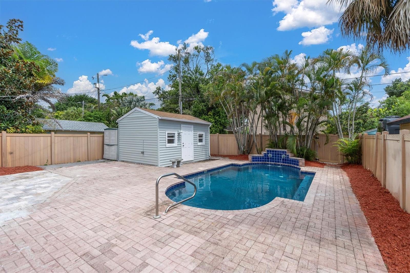 Separate Back Building/Pool House Featuring A Brand New Mini-Split Air Conditioning System