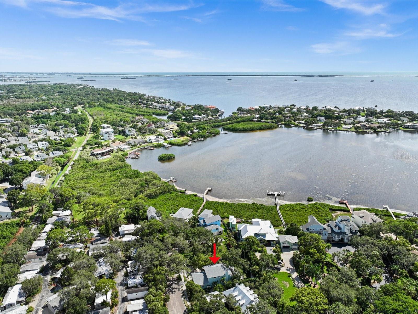 Boggy Bayou out to the Gulf of Mexico