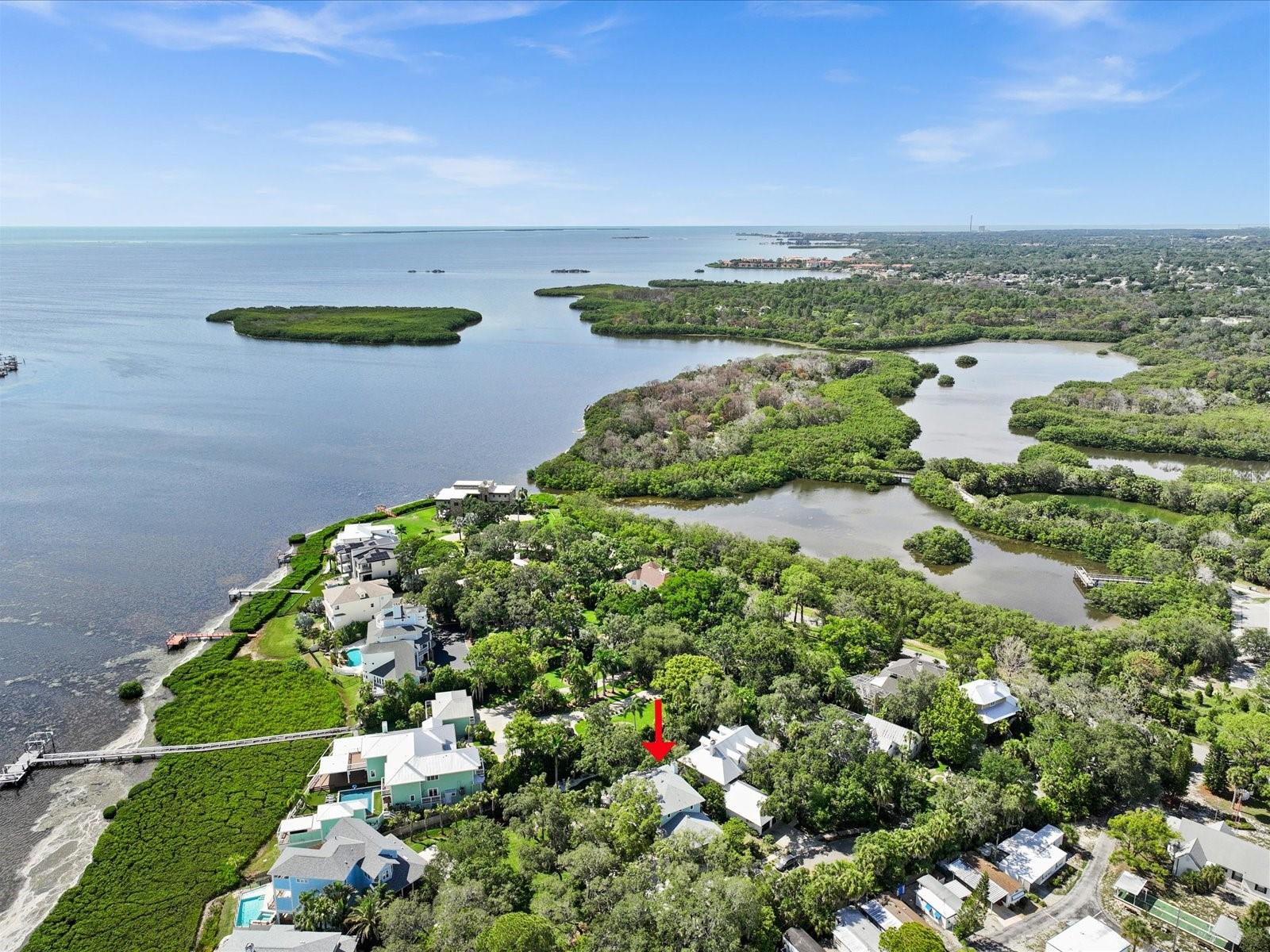 Boggy Bayou out to the Gulf of Mexico