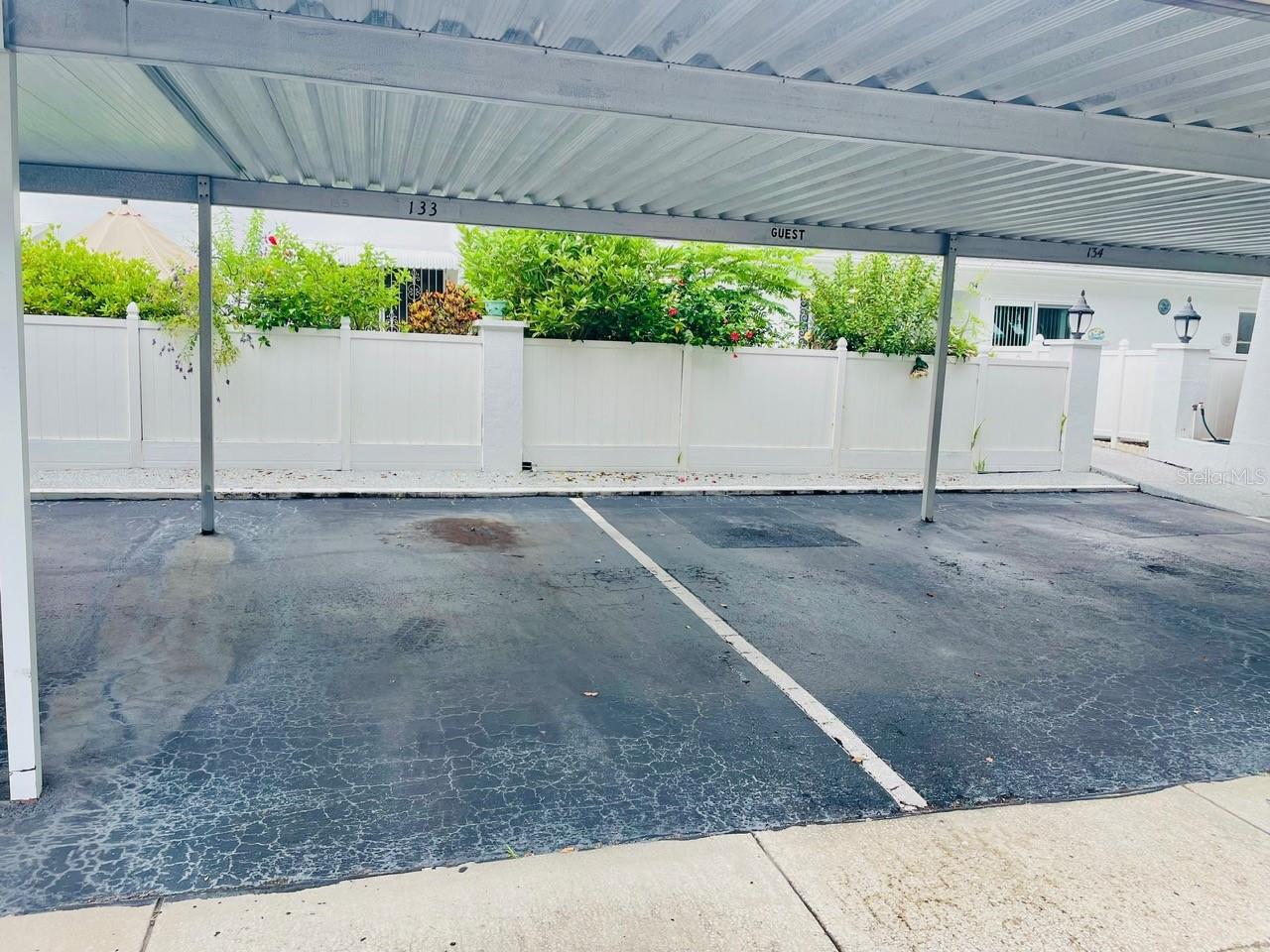 Carport two designated spots