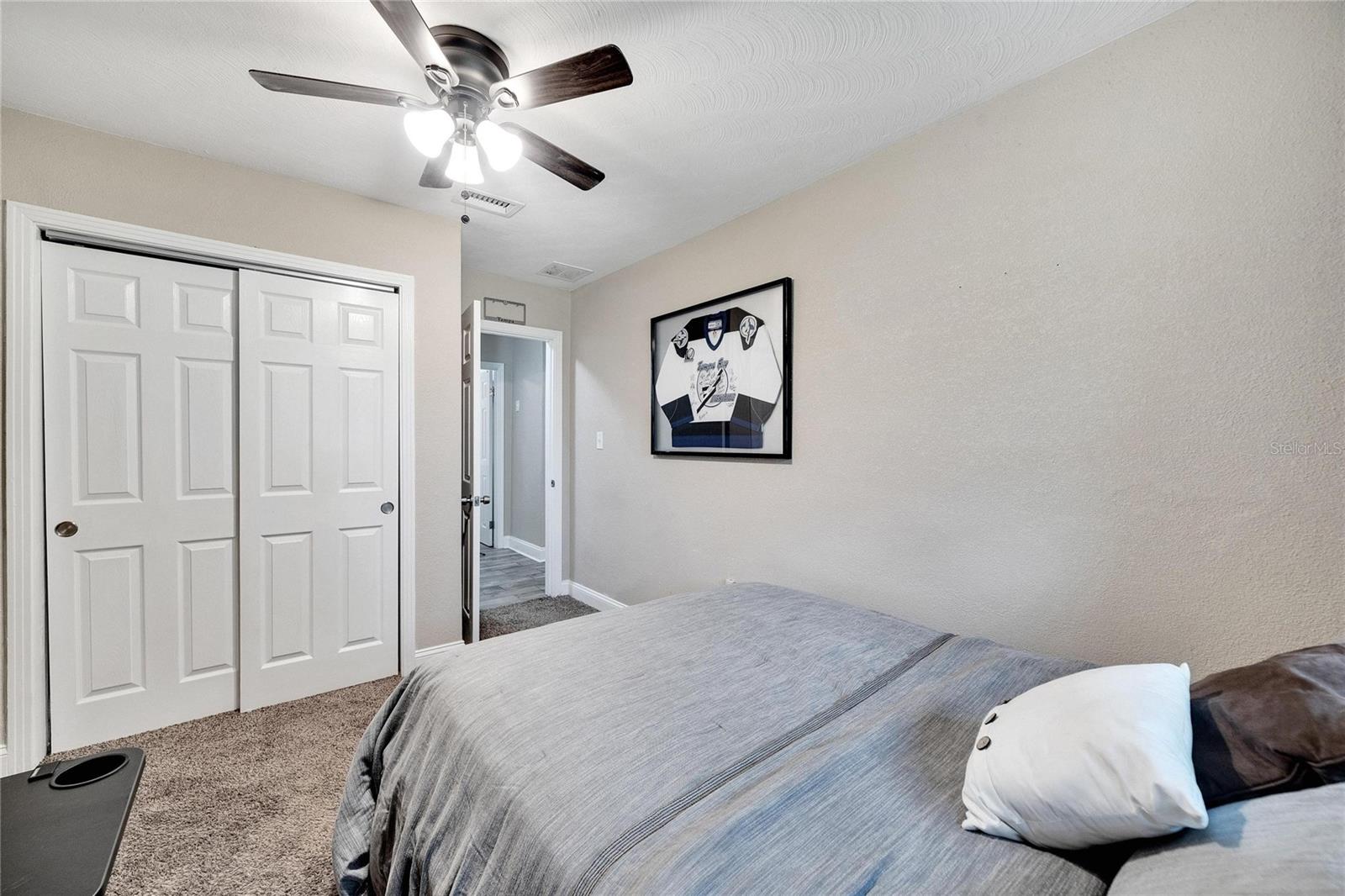 Ceiling fans in all bedrooms