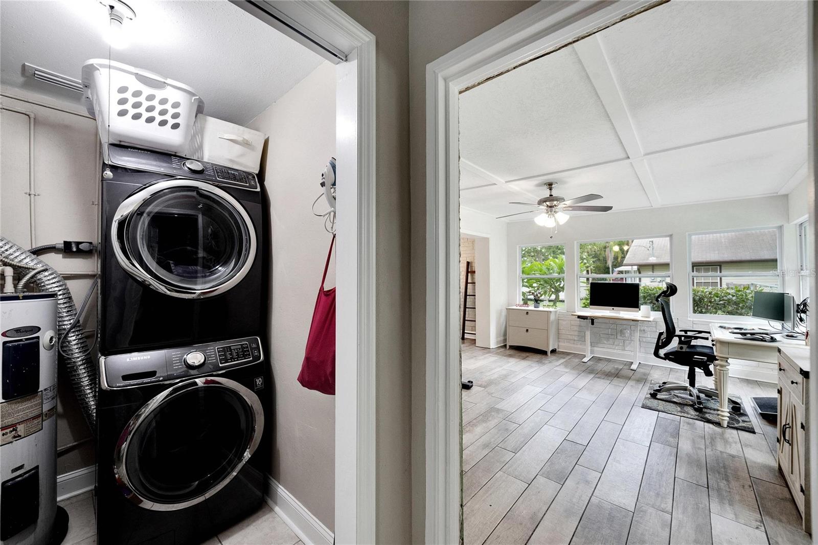 Laundry closet is off Bonus Room