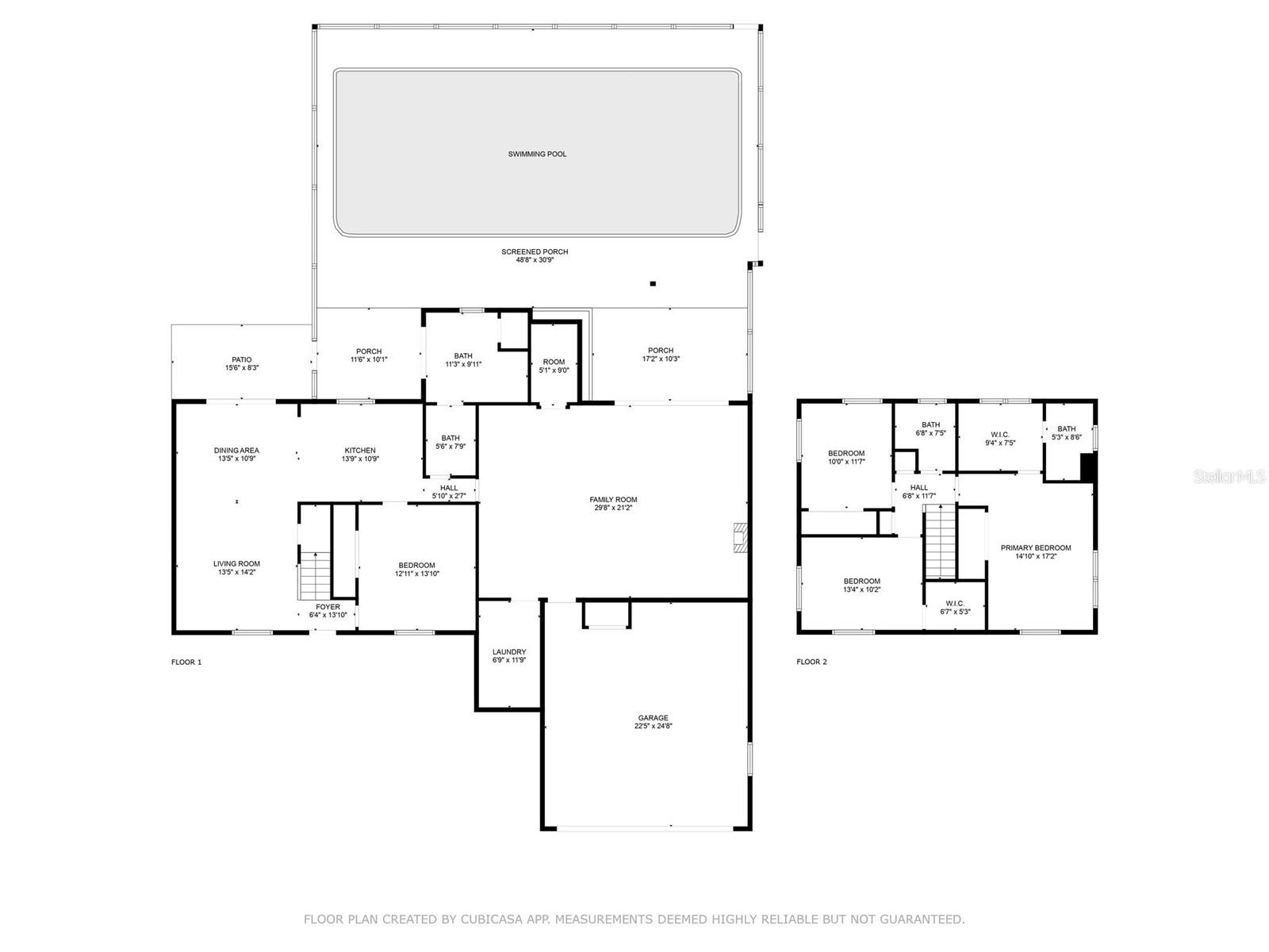 First and Second level floor plan