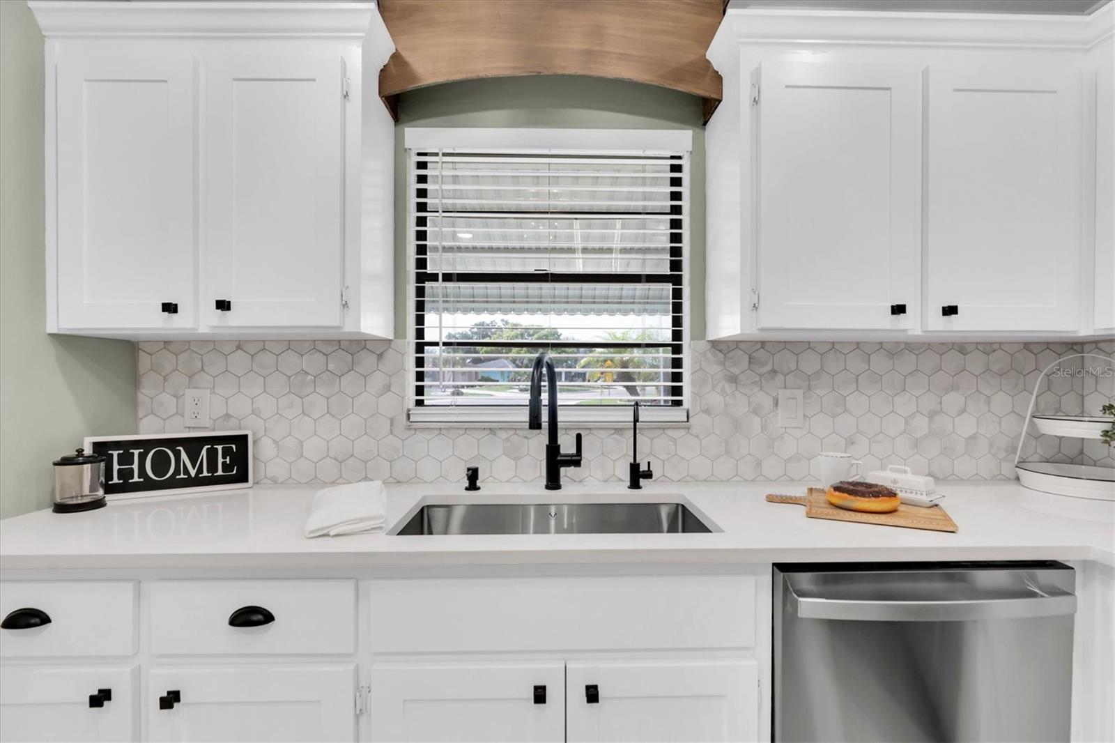 Beautiful Quartz Counters and Deep Sink