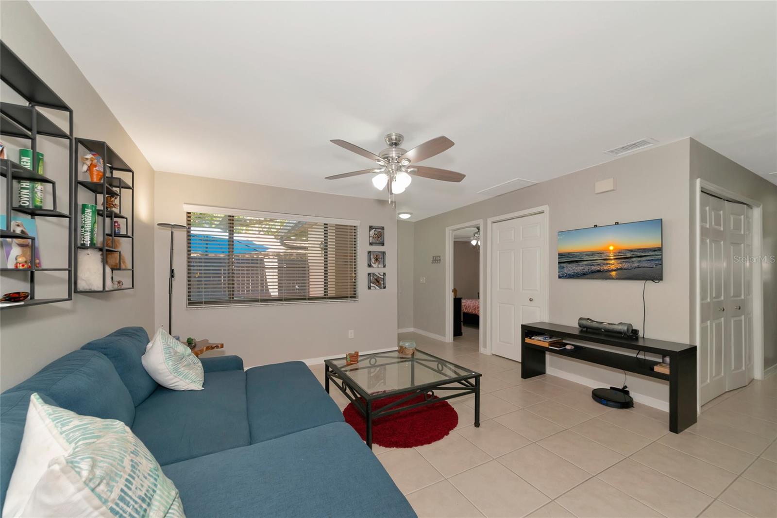 Livingroom with Walk-in Utility Closet