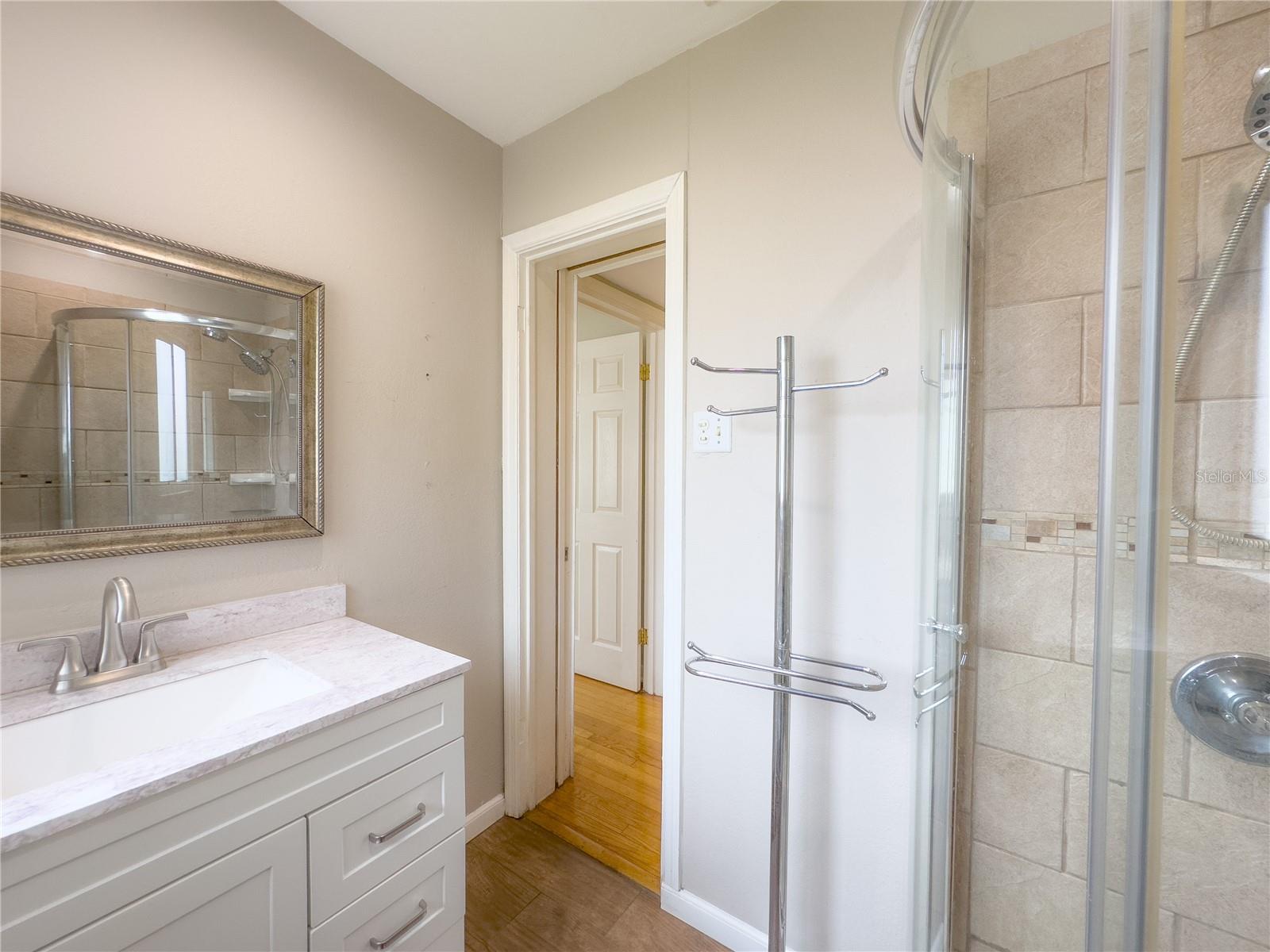 Master bath view shower