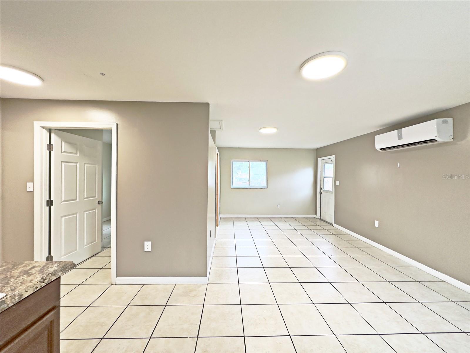 ADU living room with entrance to bedroom