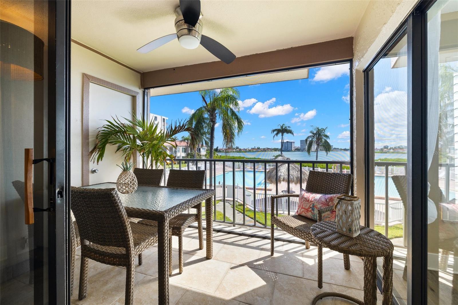 screened balcony views