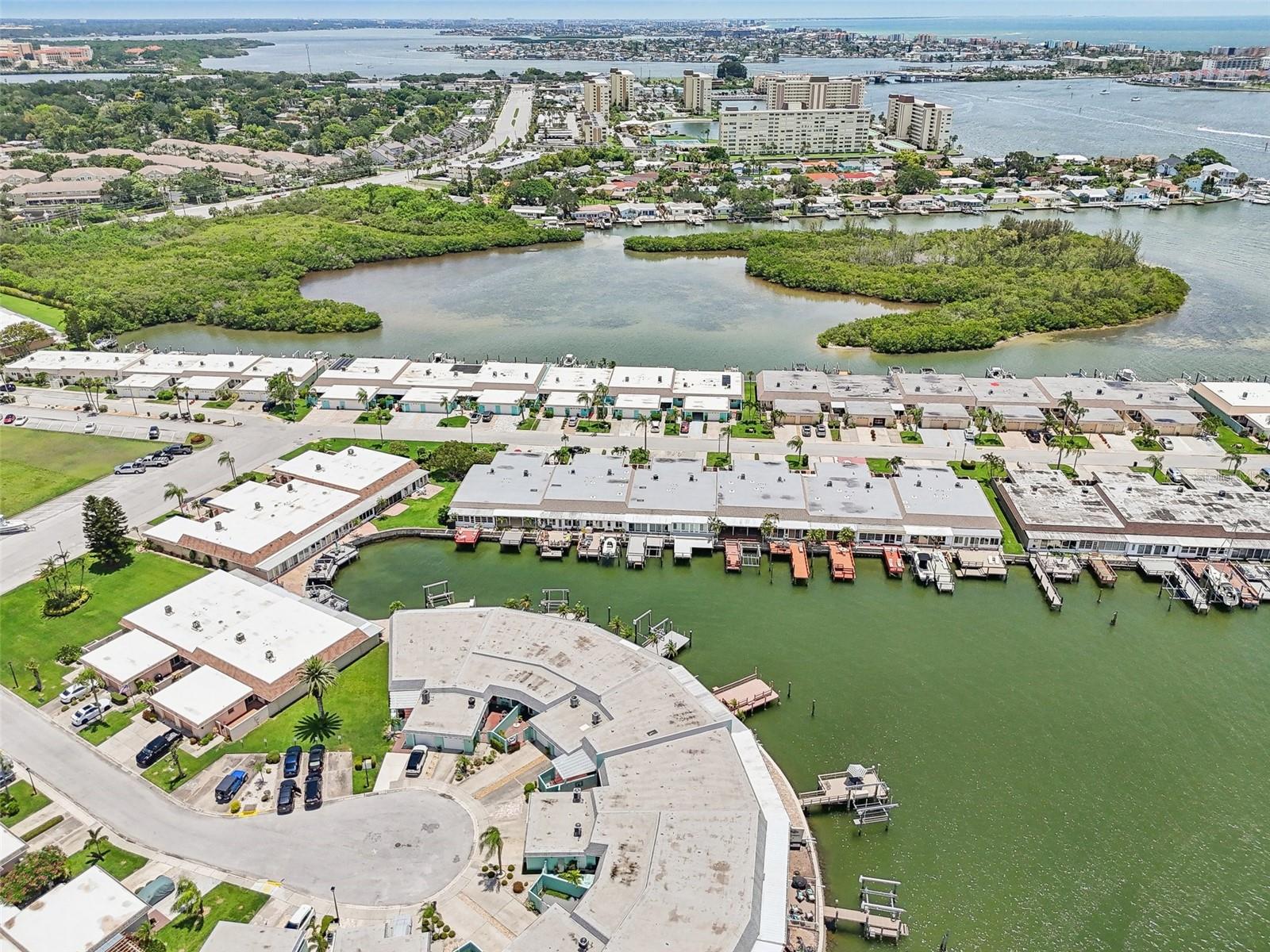 Aerial View of Boca Ciega Point Community