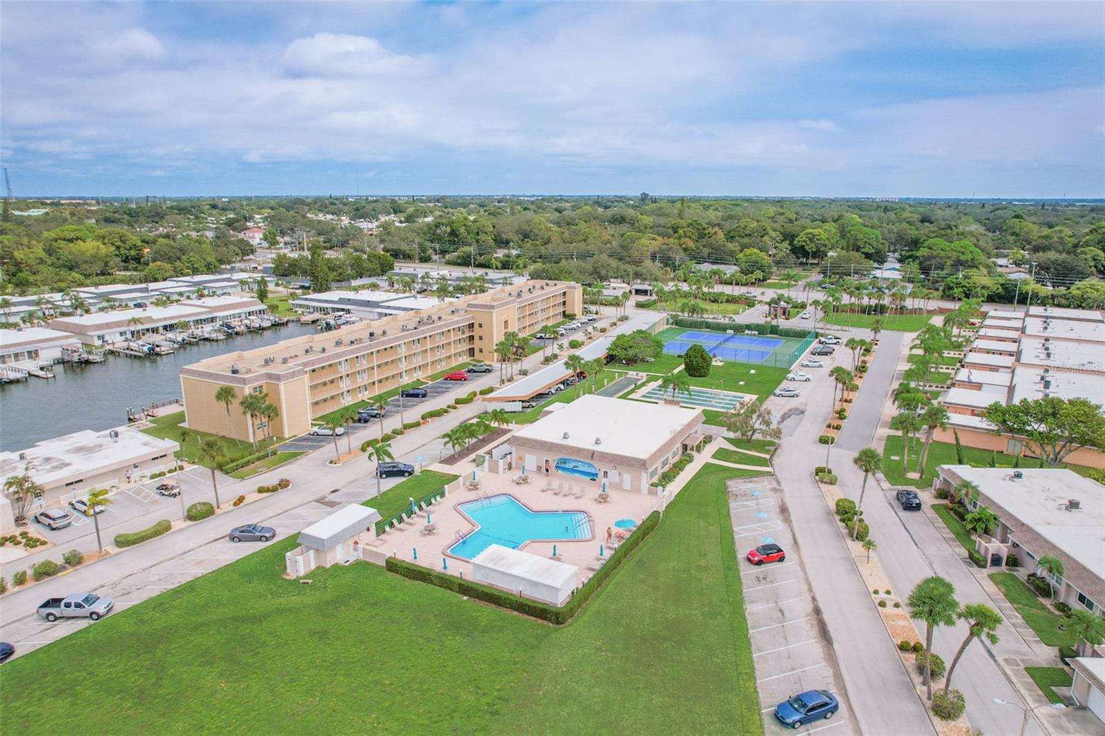 Aerial of amenities