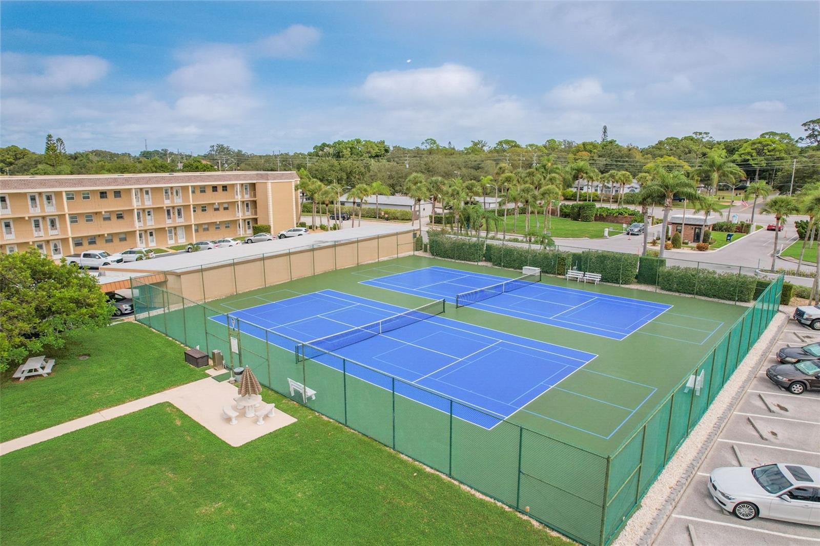 Aerial of amenities