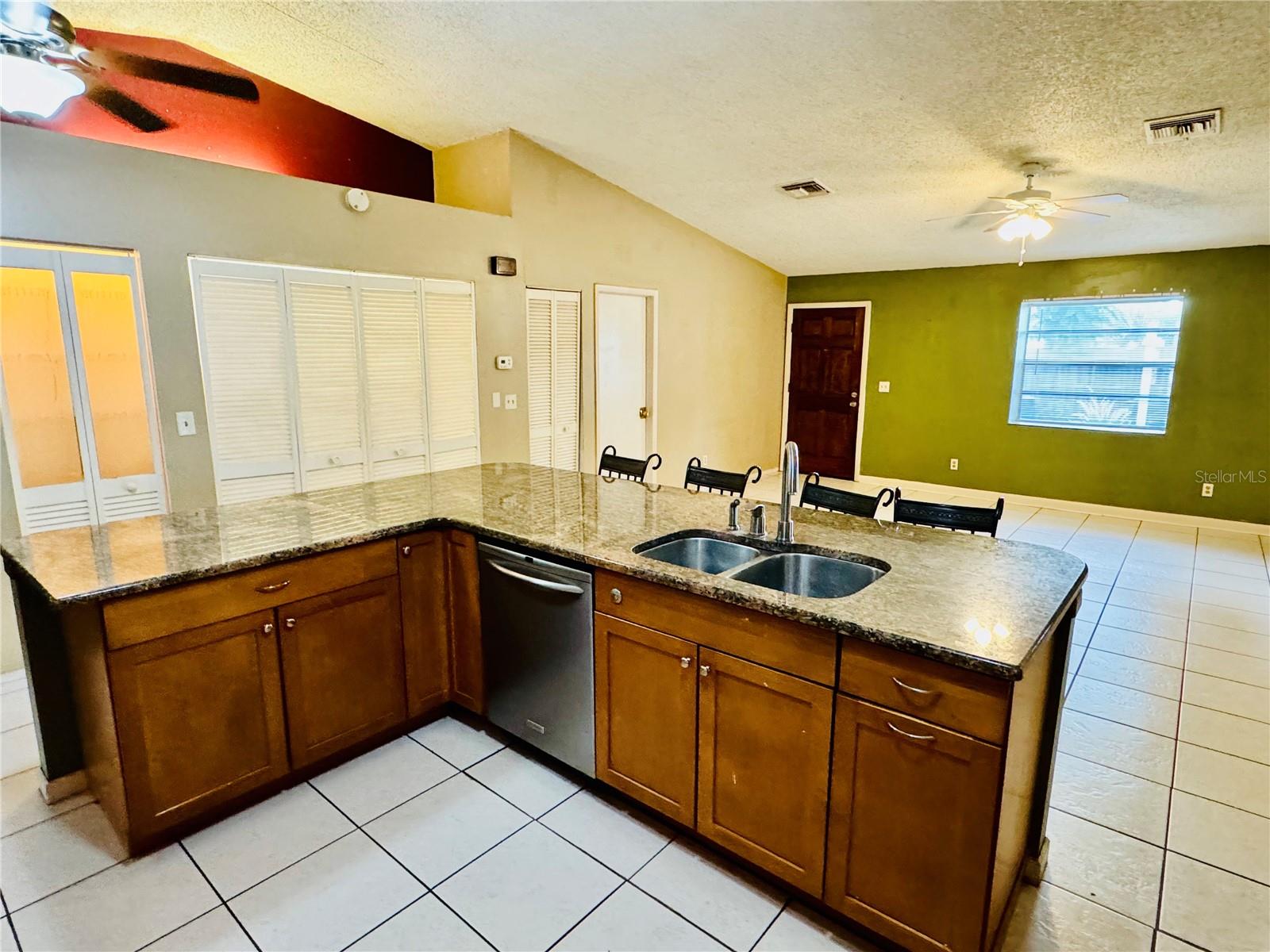 Kitchen Looking to Living Room