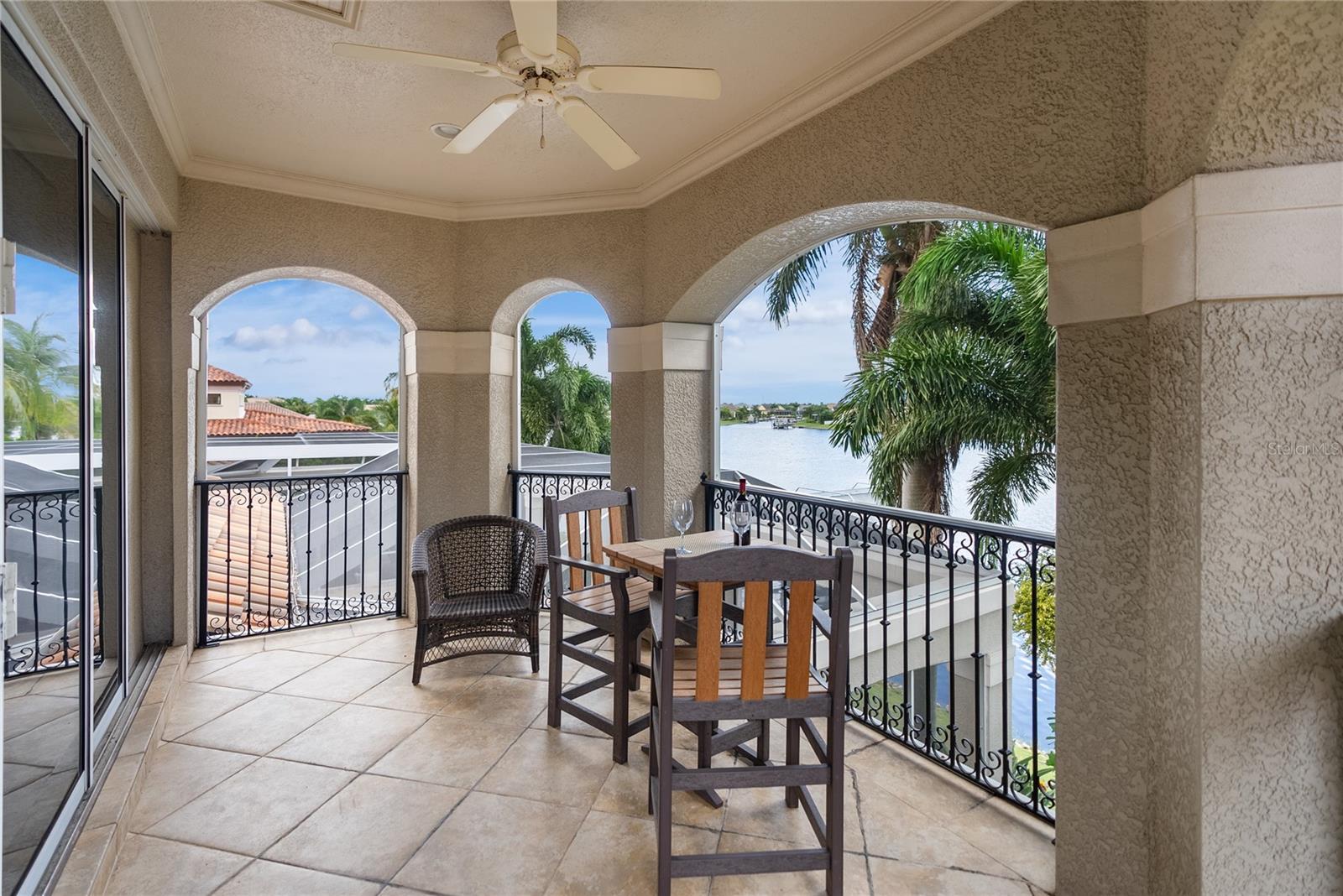 Screened in balcony from Theater Room