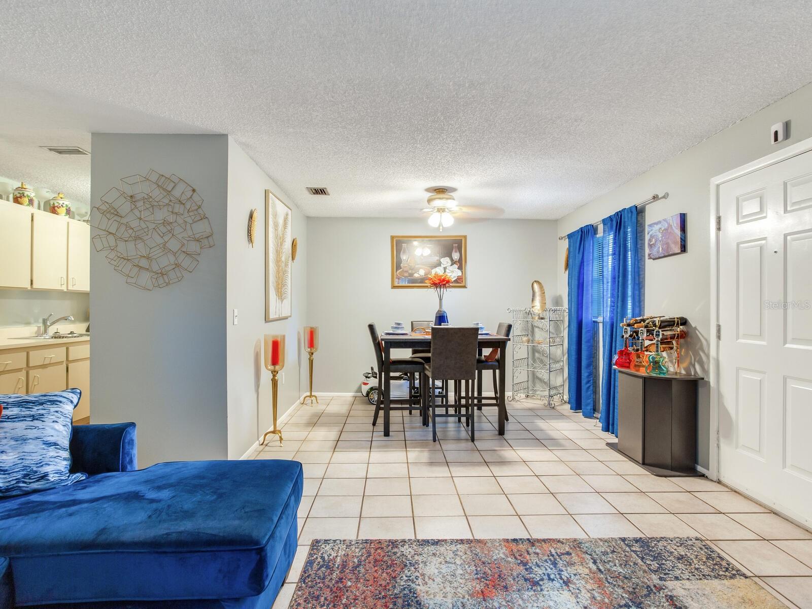 View of dining room from living room