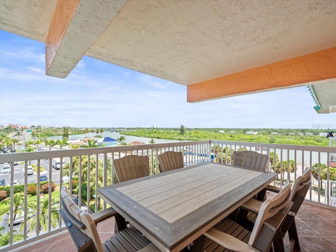 Balcony off of kitchen